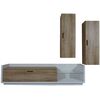 Σύνθεση Talina_ec Λευκό+kingstone oak 270x175x48cm