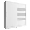 Ντουλάπα Συρόμενη 24113-mj3-200 Χρώμα Λευκό  200x214x62cm