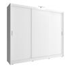 Ντουλάπα Συρόμενη 24114-Wk1w-250 Χρώμα Λευκό  250x214x62