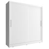 Ντουλάπα Συρόμενη 24114-wkw-180 Χρώμα Λευκό  180x200x62cm
