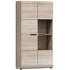 Βιτρίνα 36134-ln-sv Φυσικό 80x158x37cm