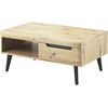 Τραπεζάκι Nordi Artisan+μαύρο 107x46x67cm