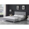 Carter Ντυμένο Διπλό Κρεβάτι 174x217εκ. ( για Στρώμα 160x200εκ. ) Γκρι Ανοιχτό  με Ανατομικό Πλαίσιο