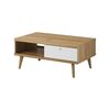 Τραπεζάκι 40109-pr Λευκό+riviera 107x46x67cm
