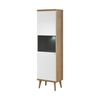 Βιτρίνα 17103-pr-t Λευκό+riviera 50x197x40cm