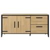 Cork Μπουφές με δύο Πόρτες και δύο Συρτάρια 191x45x90εκ. Golden oak / Μαύρο