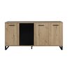 Craft Μπουφές με 4 Πόρτες  178x41x86εκ. Artisan oak / Μαύρο