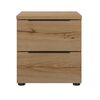 Lucian Κομοδίνο με δύο Συρτάρια 40x36x43εκ. Helvezia oak