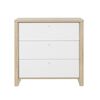 Matis Συρταριέρα με 3 Συρτάρια 84x45x80εκ. Natural Chestnut / Λευκό