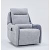 Mayfair Πολυθρόνα Relax Shiatsu Massage Lift με Ηλεκτρική Ανάκλιση 80x88x102εκ. Γκρι Ανοιχτο/γκρι Σκούρο Ύφασμα