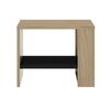 Nael Κομοδίνο 44x36x35εκ. Rookwood oak / Μαύρο
