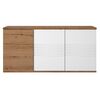 Otello Μπουφές με 3 Πόρτες και 1 Συρτάρι 180x47x87εκ.  Helvezia oak / Λευκό