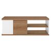 Otello Τραπεζάκι Σαλονιού 110x60x40εκ. Helvezia oak / Λευκ΄ό