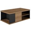 Otello Τραπεζάκι Σαλονιού 110x60x40εκ. Helvezia oak / Μαύρο