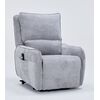 Zen Πολυθρόνα Relax Lift 81,5x96x105εκ. με Ηλεκτρική Ανάκλιση Γκρι Ύφασμα