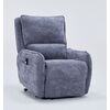 Zen Πολυθρόνα Relax Lift 81,5x96x105εκ. με Ηλεκτρική Ανάκλιση Γκρι Σκούρο Ύφασμα