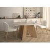 Galeo Τραπέζι Επεκτεινόμενο Στρογγυλό 120/160x120x74εκ. Bocage oak / Mineral Gravity