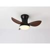 Se led f65 Adam Black-Brown fan 30w*2 Sμαrt With Control 65x65x20cm 3000k-6500k 85-265v 2 Years