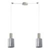 Se21-nm-4-gl1-nm2 Adept Tube Nickel Matt Pendant Smoked Glass+