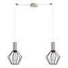 Se21-nm-4-nm2-gr1 Adept Tube Nickel Matt Pendant Black Metal Grid+