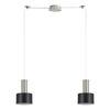 Se21-nm-4-nm2-ms1 Adept Tube Nickel Matt Pendant Black Metal Shade+