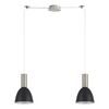 Se21-nm-4-nm2-ms2 Adept Tube Nickel Matt Pendant Black Metal Shade+