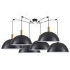 Se21-gm-4-bl6-Ms50 Adept Tube Gold Matt Pendant Black Metal Shade+