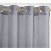 Κουρτίνα Δωματίου Με Κρίκους 140x265 nef-nef renata grey 100% polyester