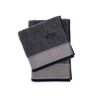Πετσέτα Σώματος 70x140 nef-nef elements plainis beige/black 100% Βαμβάκι