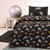 Σετ Παιδικά Σεντόνια Μονά 170x270 melinen kids line planet black 100% Βαμβάκι
