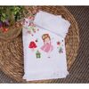 Σετ Παιδικές Πετσέτες 2τμχ 30x50/70x140 nef-nef fairy world white 100% Βαμβάκι
