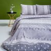 Σετ Σεντόνια Φανελένια Γιγας 260x270cm melinen home winter line zolin 100% Βαμβακερή Φανέλα/Γκρι