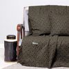 Ριχτάρι Τριθέσιο 180x300cm Σενίλ/ Ζακάρ aslanis home tymfi Μαύρο/ Μπεζ 679964