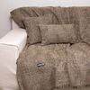 Ριχτάρι Διθέσιο 180x250cm Σενίλ/ Ζακάρ aslanis home ismaros Μπεζ/ Μαύρο 679905