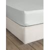 Σεντόνι Υπέρδιπλο με Λάστιχο Superior Satin - Soft Gray