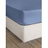 Σεντόνι Μονό με Λάστιχο Superior Satin - Shadow Blue