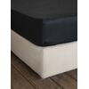 Σεντόνι Μονό με Λάστιχο Superior Satin - Black