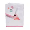 Das Baby σετ Πετσετες 2 Τεμαχιων Κεντητες fun 4936 Pink, White