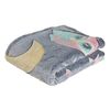 DAS BABY ΚΟΥΒΕΡΤΑ FLEECE 110Χ150 RELAX 4864 ΓΚΡΙ, ΚΙΤΡΙΝΟ, ΡΟΖ