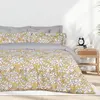 Das Home σετ Σεντονια Υπερδιπλα με Λαστιχο Casual 5432 Ochre, White