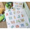 ΒΡΕΦΙΚΗ ΚΟΥΒΕΡΤΑ ΠΙΚΕ ΚΟΥΝΙΑΣ ALPHABET MONSTER 110X150 NEF-NEF HOMEWARE