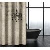Κουρτίνα Μπάνιου Abstract des 116 Natural με Κρίκους 240x185 Saint Clair  100% Polyester