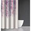 Κουρτίνα Μπάνιου Abstract des 115 Purple με Κρίκους 180x200 Saint Clair  100% Polyester