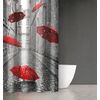 Κουρτίνα Μπάνιου Abstract des 102 με Κρίκους 180x200 Saint Clair  100% Polyester