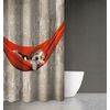 Κουρτίνα Μπάνιου Animal des 201 με Κρίκους 180x200 Saint Clair  100% Polyester