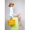 Τσάντα Χειρός Caribbean Mustard Feel and Touch  100% Cotton