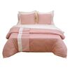 Πάπλωμα δύο Όψεων Υπέρδιπλο 220x240 Luxury Bicolour Blush Pink/ivory