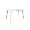 Τραπέζι Οξυά Φυσικό / mdf Άσπρο 120x70 h.75cm zww martin  Ε7101,1