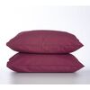Ζεύγος Μαξιλαροθήκες 52x72cm Βαμβάκι nef-nef basic - 1218 bordo 011712