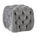 Astra Σκαμπο Grey Velvet Υφασμα 45x45χ45εκ.